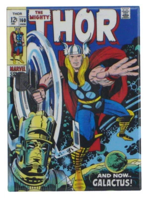 The Mighty Thor #160 Cover Refrigerator Magnet Marvel Comics Jack Kirby Galactus - Image 1 of 2
