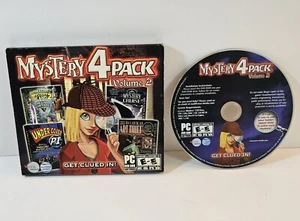 Mystery 4 Pack Volume 2 PC DVD-Rom Windows Hidden Object Game Compilation - Picture 1 of 1