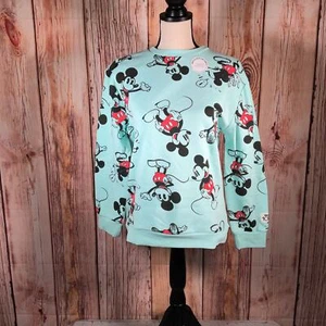Kids' Disney 100 Mickey Mouse & Friends Toss Printed Pullover Sweatshirt NWT - Picture 1 of 4