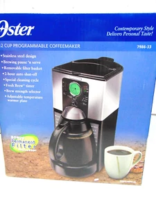 Oster 12 cup programmable coffeemaker 7986-33 new - Picture 1 of 6