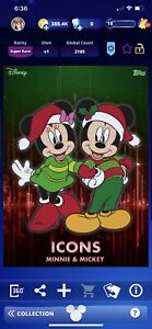 Topps Disney Collect Digital Mickey And Minnie Icons Christmas 2019 Award