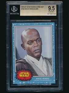 2019-21 Topps Star Wars Living Set Mace Windu Samuel L. Jackson BGS 9.5 PR:2985 - Picture 1 of 2