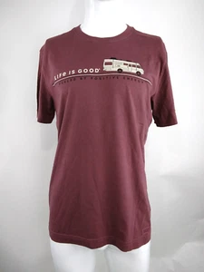 Life is Good Men S/S Crusher Lite Tee Positive Energy Camper Brown Medium G6766 - Picture 1 of 10