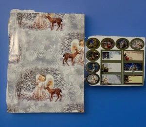 Hoja envolvente de regalo Salesian Mission Holiday GW-19-B 20"Hx30"W, etiquetas-6, pegatinas-7 - Imagen 1 de 8