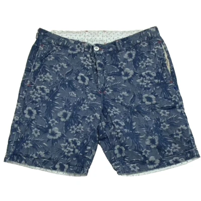 Pantalones Cortos ROBERT GRAHAM Para Hombre 36 Calce Clásico Yates Reversible Palma Floral Calaveras Foto 1 de 4