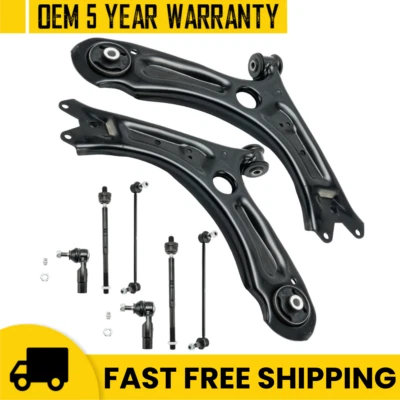 Brazos de control inferiores delanteros de 8 piezas para kit de suspensión Volkswagen Jetta 2011-2018 Foto 1 de 4