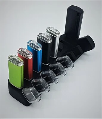 USB Stick Stand Holder with Cap Storage - 8 Slot Drive Organizer - 25+ Colours - Image 1 of 4