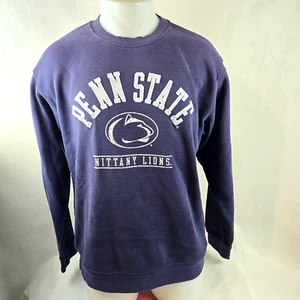 Penn State Sweatshirt Mens Large Blue Crewneck Nittany Lions Champion Distressed - Picture 1 of 8