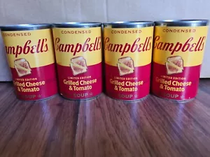 Lot of 4 Campbells Grilled Cheese & Tomato Condensed Soup Limited Edition - Picture 1 of 3