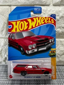 Hot Wheels HW Wagons 1/5 '70 Chevelle SS Wagon 111/250 Red - Picture 1 of 4