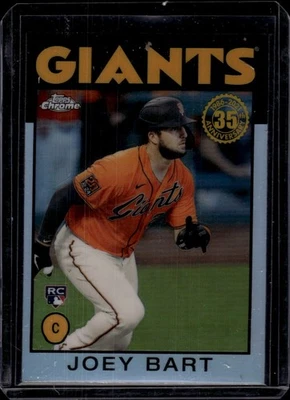 2021 Topps Chrome 1986 Topps Baseball #86BC-15 Joey Bart San Francisco Giants - Image 1 of 2