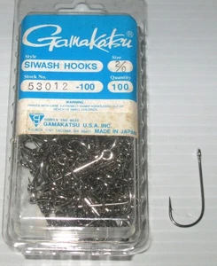 BULK GAMAKATSU SZ 2/0 SIWASH  100 HOOKS  #58012 - Picture 1 of 1