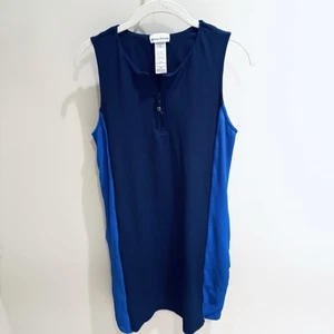 Tommy Bahama Dress Colorblock sleeveless cover up blue size Medium M - Picture 1 of 4