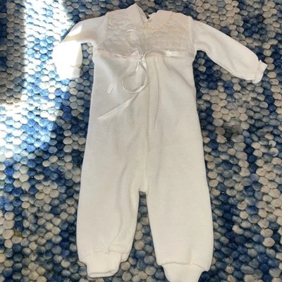 Vintage Baby 3-6 Months 00 Mothercare Knitted One suit  - image 1 of 4