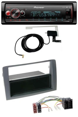 Pioneer Bluetooth DAB USB MP3 Autoradio für Fiat Idea (350, 03-11) - grau - Bild 1 von 4