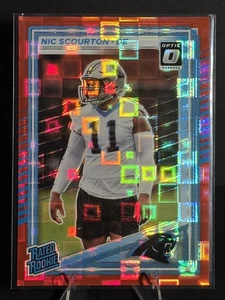 Panini Donruss 2025 - Clasificado Novato Nic Scourton #383 Rojo Pandora Prizm (RC) - Imagen 1 de 2