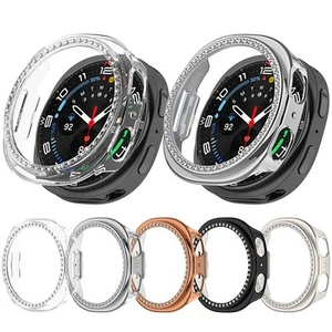 Funda protectora hueca con diamantes para reloj Samsung Galaxy Watch 8 40MM/44MM - Imagen 1 de 19