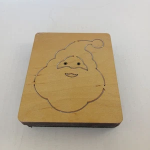 Accucut Ellison Holzstanze Santa #1 5X6 pädagogisches Scrapbooking Handwerk Weihnachten - Bild 1 von 5