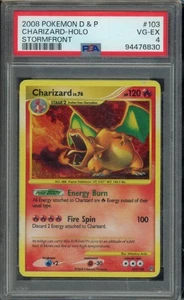 2008 POKEMON JAPANESE CHARIZARD-HOLO STORMFRONT 1ST 092/092 PSA 4 - Picture 1 of 2