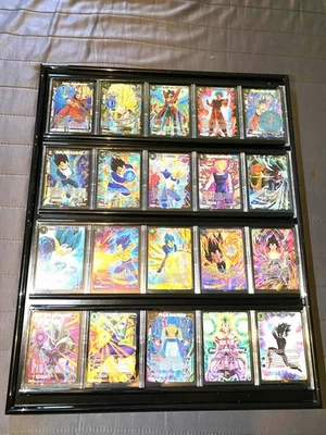 Trading Card Display Case 20 Sport Baseball MTG Pokemon Topper Black Wall Frame - Image 1 of 4