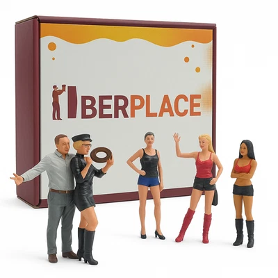 🌃 Figuren Set Spur G 1:25 – Nachtleben Stadt Nr.1 | Diorama Zubehör 🚂 Premium - Bild 1 von 4