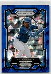 2024 Panini Prizm Blue Ice Josue De Paula #173 Los Angeles Dodgers - Picture 1 of 2