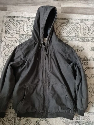 Chaqueta con capucha de lona lavada Redhead para hombre - Buffalo talla L Foto 1 de 4