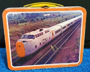 Vintage 1970's CP Rail Ohio Art Metal Lunch Box No Thermos - Picture 1 of 6