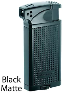 Vector KGM Duke Dual Soft Flame Pipe & Torch Cigar Lighter - Black Matte - 8272 - Picture 1 of 3