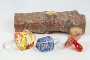 Glaskreisel 3er Set aus Schlierenglas    (# 32) - Bild 1 von 3
