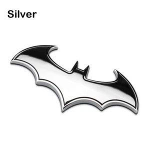 Pegatina 3D Metal Batman Caballero Oscuro Ala de Murciélago Calcomanía Emblema Insignia Coche (PLATEADO) - Imagen 1 de 2