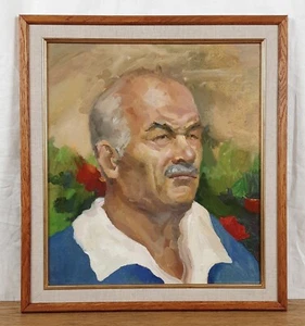 Dipinto olio originale, artista ucraino, ritratto maschile - Foto 1 di 9