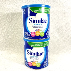 2 Cans Similac "Advance" OptiGRO Milk Base Powder Infant Formula W/ Iron 12.4 oz - Picture 1 of 7