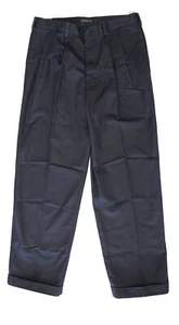 Pantalones chinos americanos clásicos de doble pliegue IZOD para hombre talla 34x32 - Imagen 1 de 2