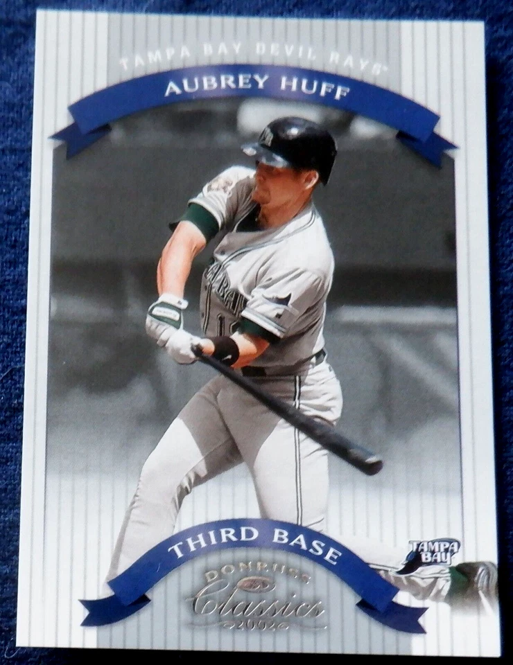 Aubrey Huff Donruss Classics Sample card 76, 2002 MLB, Tampa Bay Rays - Image 1 of 2
