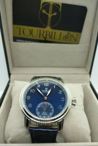 Watch tourbillon 4428 44mm Manual Winding Dial Blue Intense hand winding - Picture 1 of 9