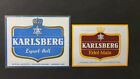 Bieretiketten Karlsberg Brauerei Saarland Homburg Export-Hell Edel-Malz
