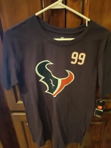 New Houston Texans #99 J.J. Watt Blue NFL player Football Shirt ~ Youth Large XL - Picture 1 of 5