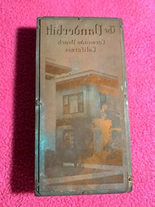 VANDERBILT HOTEL letterpress CORONADO BEACH, CA stamp PRINTING PRESS BLOCK - Picture 1 of 6