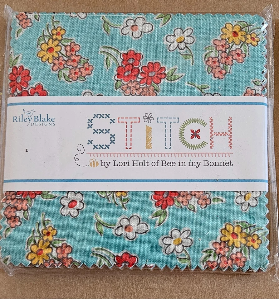 Stitch Riley Blake 5" Stacker 42 Precut Quilt Squares by Lori Holt