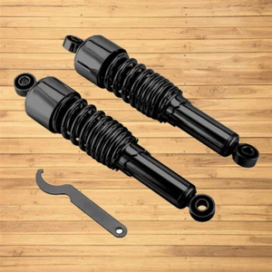 13" Heavy Duty Black Rear Shocks for Harley Road King Electra Street Tour Glide - Picture 1 of 5