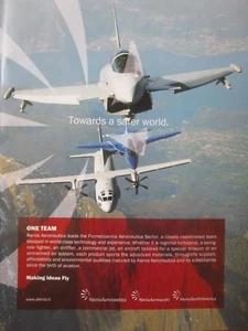 11/2011 PUB ALENIA AERONAUTICA AERMACCHI EUROFIGHTER MB-346 SPARTAN ORIGINAL AD - Imagen 1 de 1