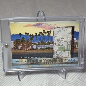 2021 UD Goodwin Champions Santa Barbara World Traveler Map Relic #WT-253 - Picture 1 of 5