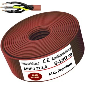 Câble silicone 5-130 m câble silicone câble sauna SIHF-J 7x 1,5 flexible pour appareils - Photo 1/9