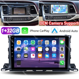 For Toyota Highlander 2014-2018 Android 13 Car Stereo Radio Navi CarPlay OEM Cam - Picture 1 of 13