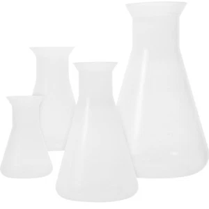 Set 4 Pezzi Fiaschetta Professionale Erlenmeyer Conica per Chimica Bambino - Foto 1 di 12