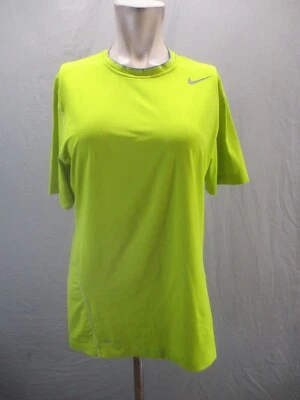 NIKE DRI-FIT PRO COMBAT Talla M Para Hombres Verde Manga Corta Atlética Gimnasio Camiseta 034 Foto 1 de 4