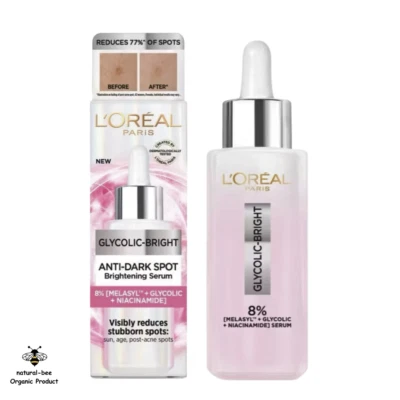 L'Oreal Glycolic Bright Serum Instant Glowing New 8% Melasyl Brightness Winked - Image 1 of 4
