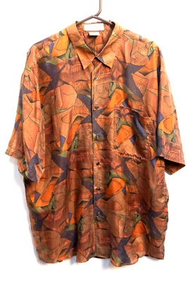 Montage Pour Homme 100%  Silk Button up pocket Shirt Men's XL - Image 1 of 4