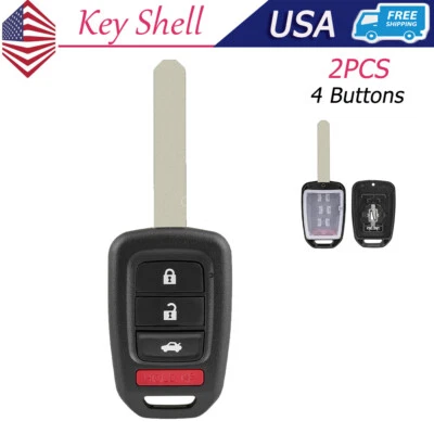 Carcasa remota llavero MLBHLIK6-1T para Honda Accord Civic CR-V 2014-2017 Foto 1 de 4